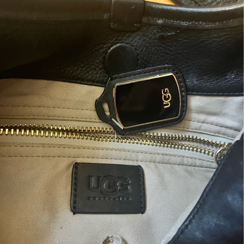 UGG Black Leather Shoulder Bag - Picture 4 of 8